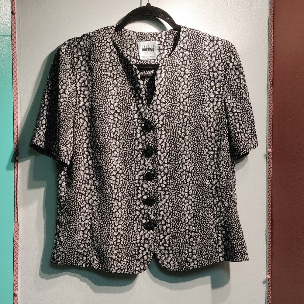 Leslie Fay printed jacket